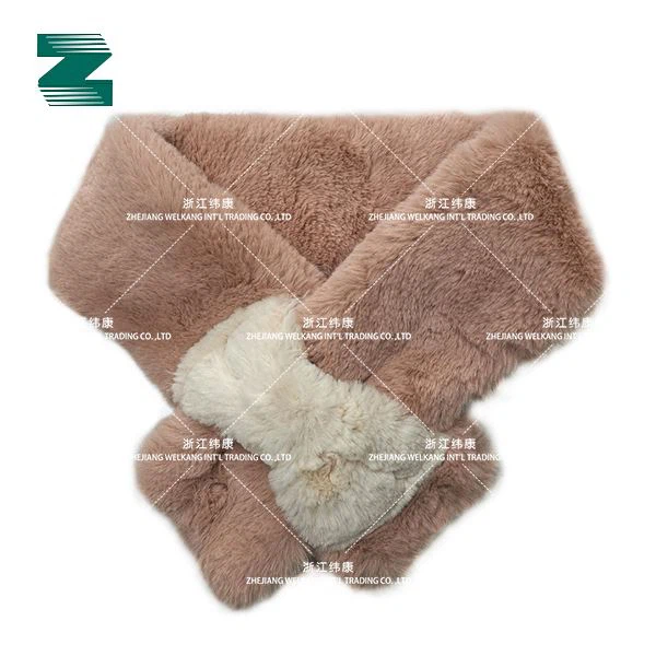 Designed Faux Fur Scarf