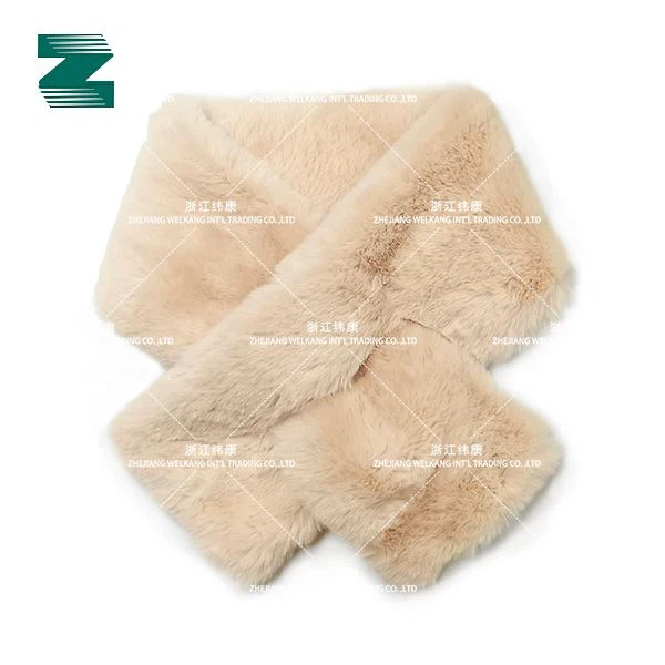 Solid Color Faux Fur Scarf